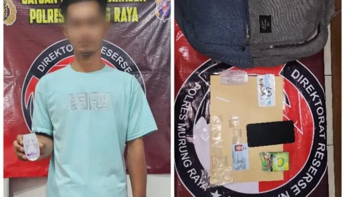 Polres Murung Raya, Amankan Bandar Sabu-Sabu