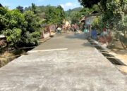 Pekon Wates Selatan Kecamatan Gadingrejo Kabupaten Pringsewu merealisasikan anggaran DD Tahap l tahun Th2025 Untuk Pembangunan Rabat Beton