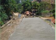 Pembangunan Rabat Beton Jalan Pekon, Melalui Dana Desa Gunung Raya Tahun Anggaran 2025