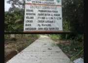 Pemerintah Pekon Lugu Sari Bangun Jalan Rabat Beton Melalui ,ADD Tahap 1 Tahun 2025