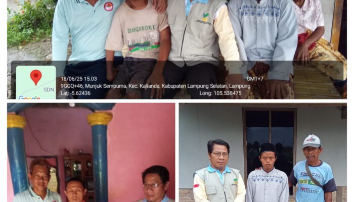 Kordinator Lapangan PSM Lamsel Gelar Sidak Dadakan, Sinkronisasi Data DTKS Difabel di Desa Munjuk Sempurna