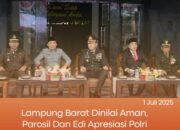 Polres Lampung Barat Gelar Upacara Hari Bhayangkara KE 79 Hadiri Bupati dan Forkopimda